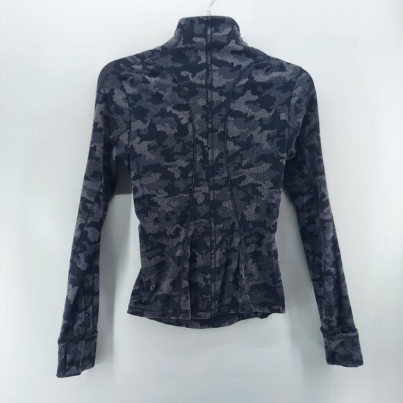 Lululemon sweatshirt women size 4 black camo - Picture 2 of 9